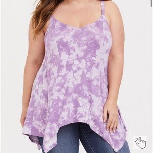 Torrid Super Soft V-Neck Handkerchief Cami Sz 00